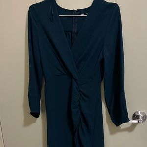 New ZARA dark green maxi dress